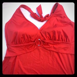 Lands’ End skirt tankini 24W